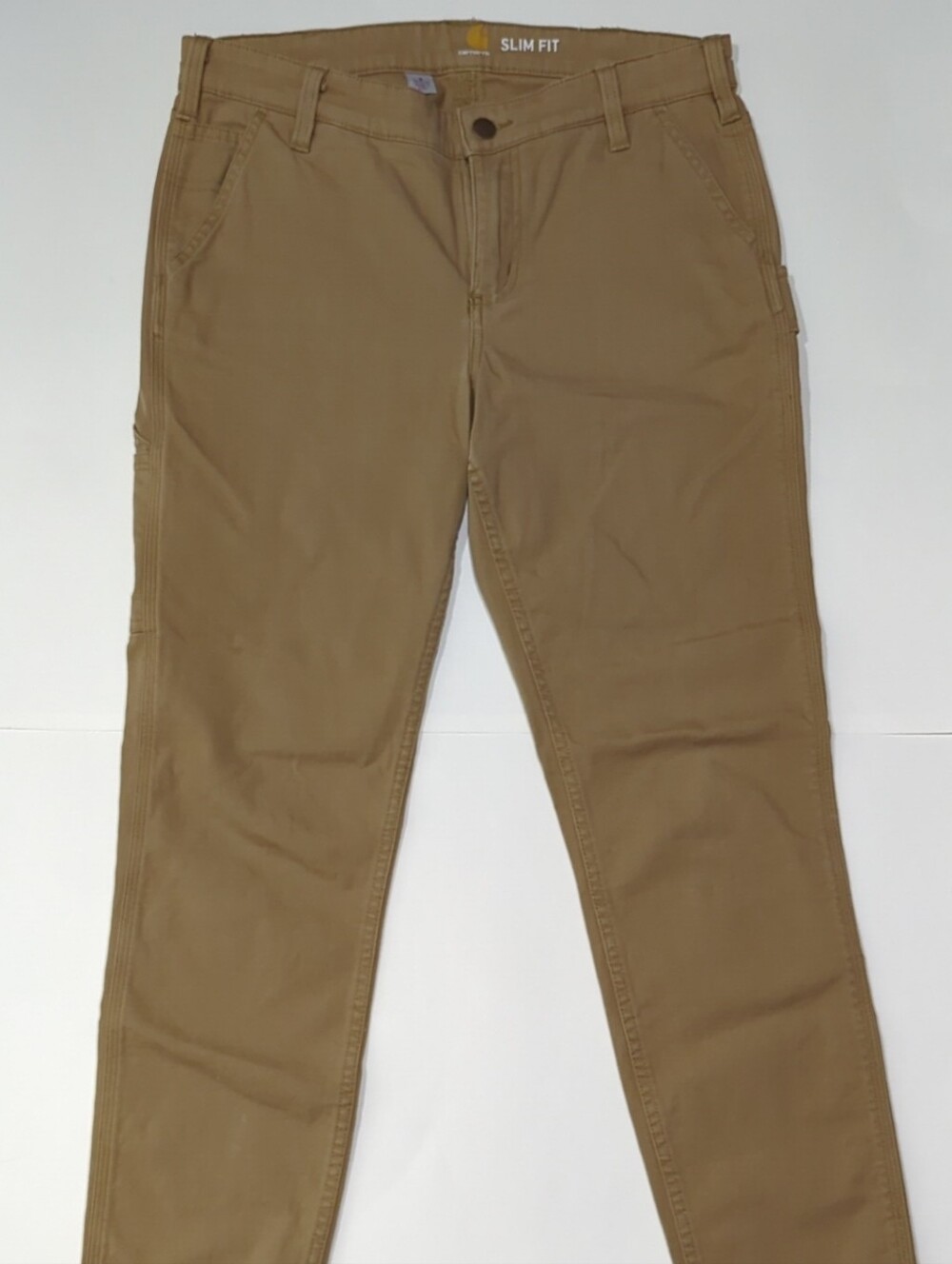 Carhartt Women's Slim Fit Canvas Work Pants - Desert Tan